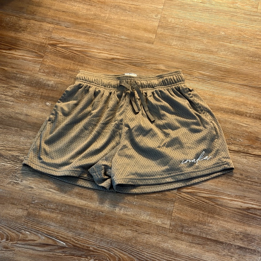 Brown Inaka Power Mesh Shorts